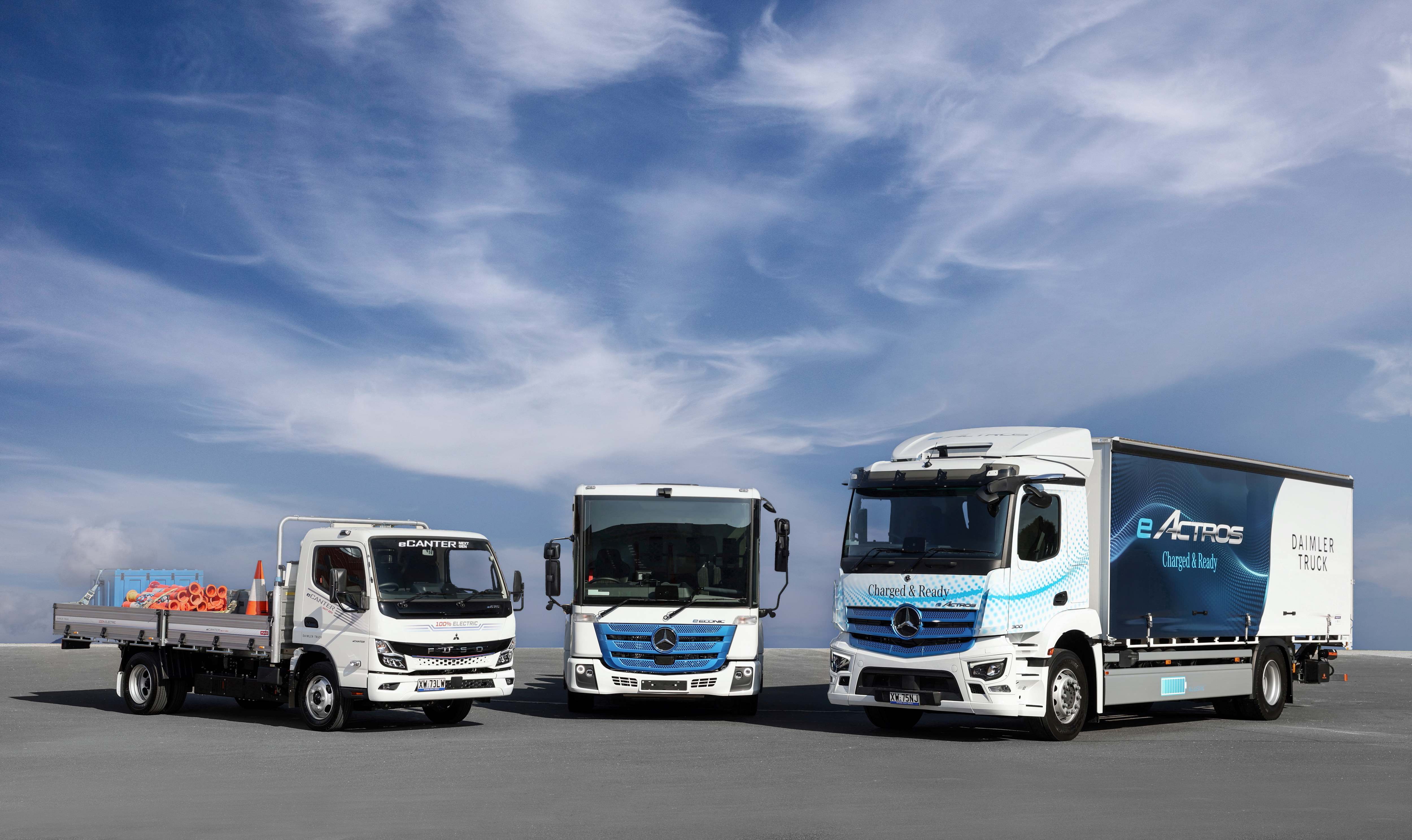 Electric Mercedes-Benz and Fuso trucks launched in Australia